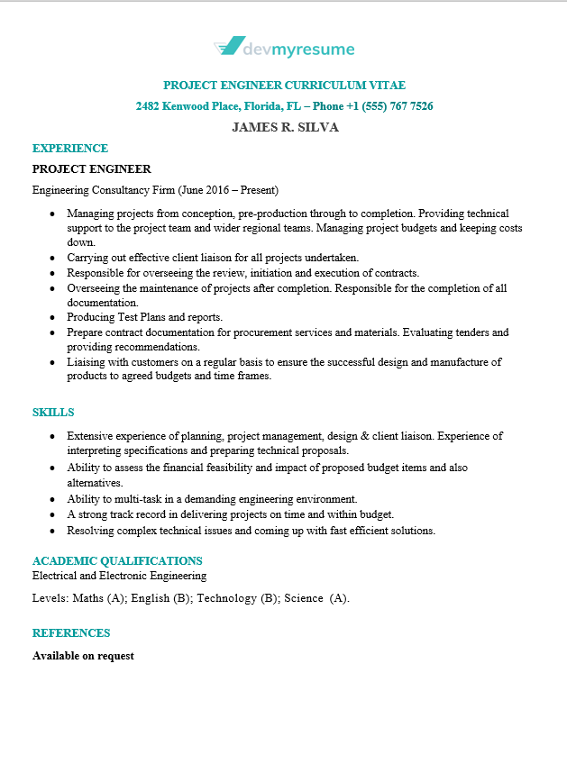 Information Technology IT Resume